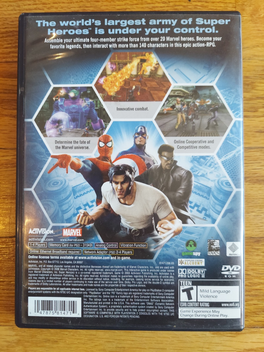 Marvel: Ultimate Alliance (CIB) - PS2, Works, Fast Shipping!