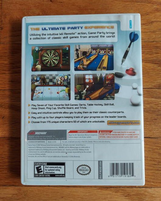 Game Party & Game Party 2 Combo - Nintendo Wii - Arcade Sports - Fast Shipping!