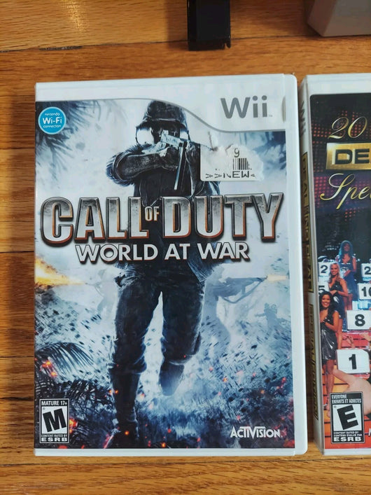 Wii Console Bundle w/ 7 Games, (Tenchu, Call Of Duty,Blazing Angel..Works