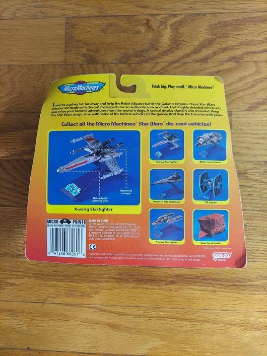 MicroMachines Star Wars: X-Wing Starfighter & TIE Fighter Combo, Fast Shipping
