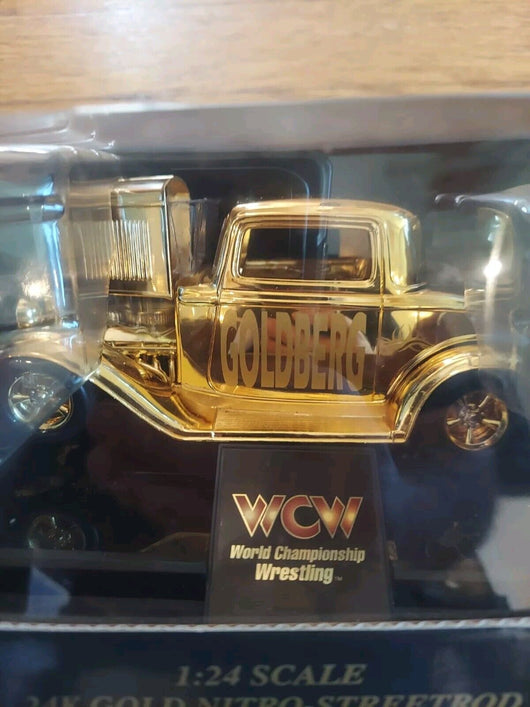 Racing Champions  1:24 Scale - Goldberg 24K Gold Nitro Streetrod (WCW),Fast Ship