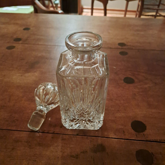 Tiffany & Co. Glass Crystal Liquor  Decanter, Never Used From 1986