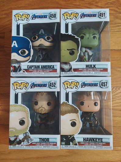Funko Pop! Avengers Bundle (Captain America #450, Hulk #451, Thor #452, Hawkeye