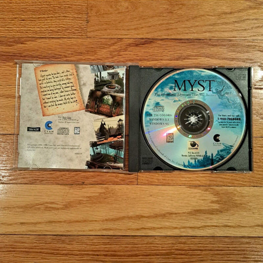 MYST (PC CD-ROM) Vintage  Broderbund Video Game Classic , Works, Fast Shipping