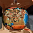 Walt Disney Merry Christmas 1989 Glass Ball Ornament Pinocchio. Fast Shipping