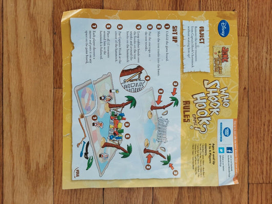 (Disney) Who Shook Hook? Board Game (Open Box), Read Desc, Fast Shipping!