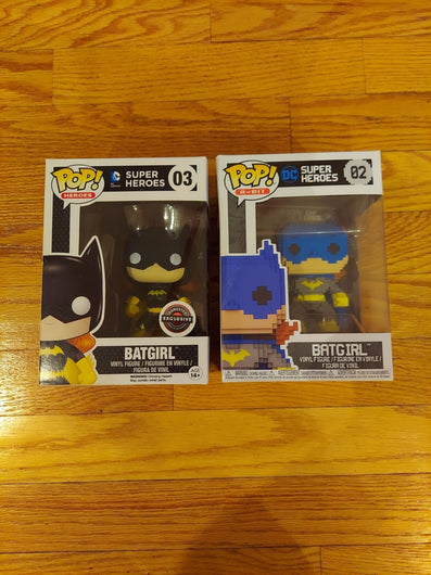 Funko Pop! Batgirl Combo (Heroes: Batgirl #03 & 8-Bit: Batgirl #02), Fast Ship
