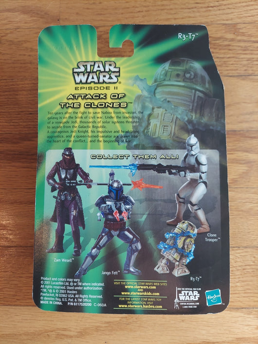 Star Wars: Attack Of The Clones Sneak Preview Combo - R3-T7 & Zam Wesell - NEW