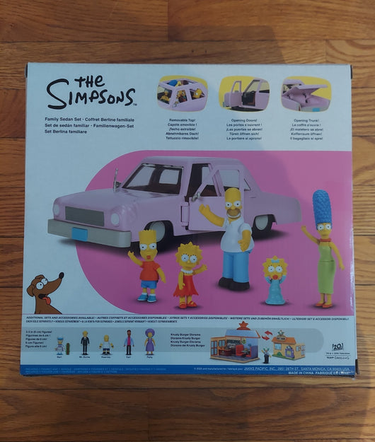 Jakks Pacific: The Simpsons - Family Sedan Set - Action Figures - NEW in Box