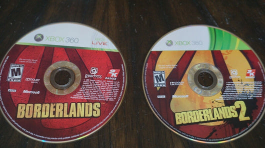 Borderlands 1 & 2 Discs Only! (Microsoft Xbox 360, 2012) Ships Fast! Works! - Retro Daddy Gaming