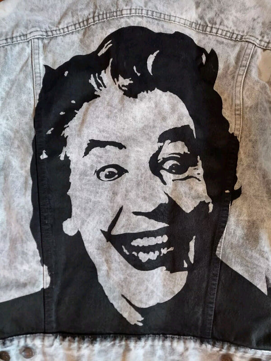 Custom 1960's Batman & Joker Levi Denim Jacket: Men's Size M,Fast Shipping - Retro Daddy Gaming