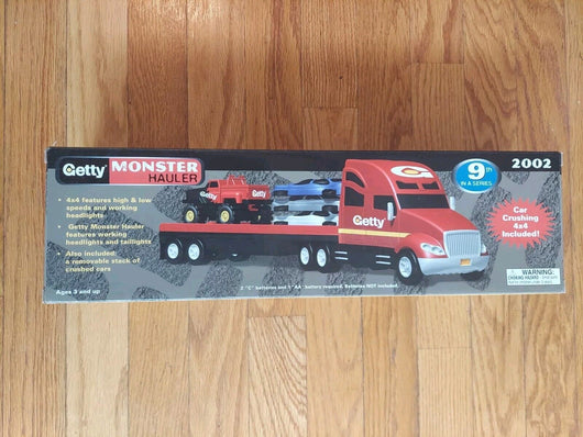 GETTY MONSTER HAULER 2002 9th Series. RARE COLLECTIBLE Includes a STOMPER TRUCK! - Retro Daddy Gaming