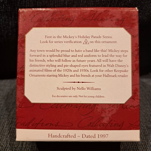 HALLMARK Keepsake 1997 BANDLEADER MICKEY MOUSE Disney CHRISTMAS ORNAMENT Vtg - Retro Daddy Gaming