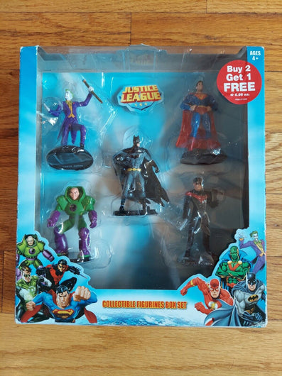 Justice League Figurines 5 Piece Set (Batman, Lex Luthor, Nightwing,... - Retro Daddy Gaming
