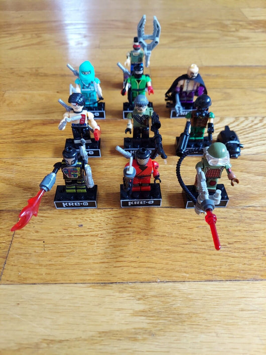 KRE - O GI Joe - Lot Of 10 (100% Of Pieces), Loose, Fast Shipping - Retro Daddy Gaming