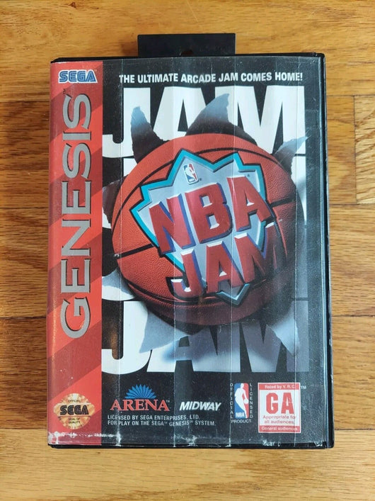 NBA Jam (Sega Genesis, 1994) CIB Complete W/ Manual Tested & Working! Fast Ship - Retro Daddy Gaming