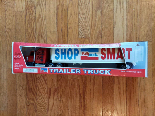 Pathmark 18 - Wheel Hauler Trailer Truck (Rare) - Friction Wheeling W/4 Electronic - Retro Daddy Gaming