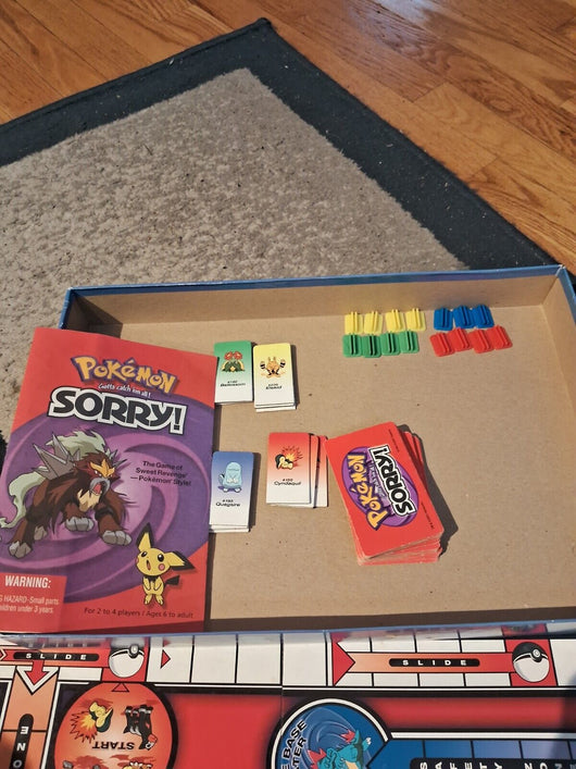 Pokemon SORRY Board Game Gold & Silver Edition Vintage Hasbro 2001, 99% COMPLETE - Retro Daddy Gaming