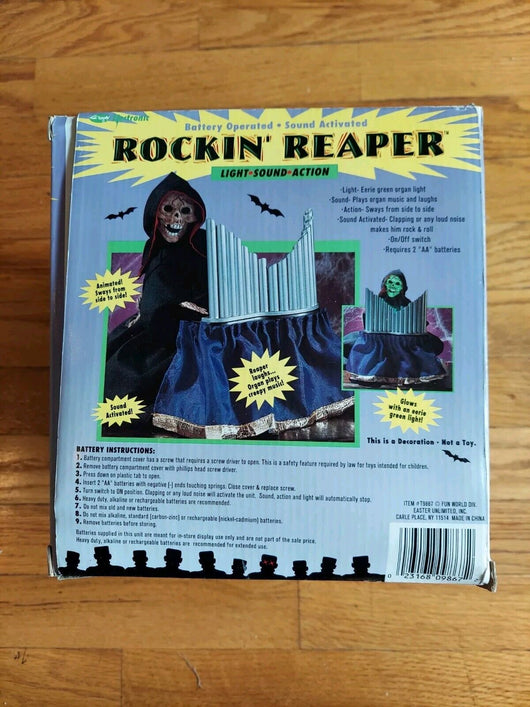 Rockin' Reaper: Animated Halloween Decoration - Fun World, FAST SHIPPING - Retro Daddy Gaming