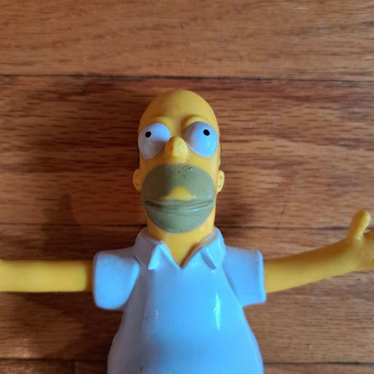 The Simpsons Bendable Homer Simpson 6” Figure VINTAGE Bendable Jesco Toy 1990 - Retro Daddy Gaming