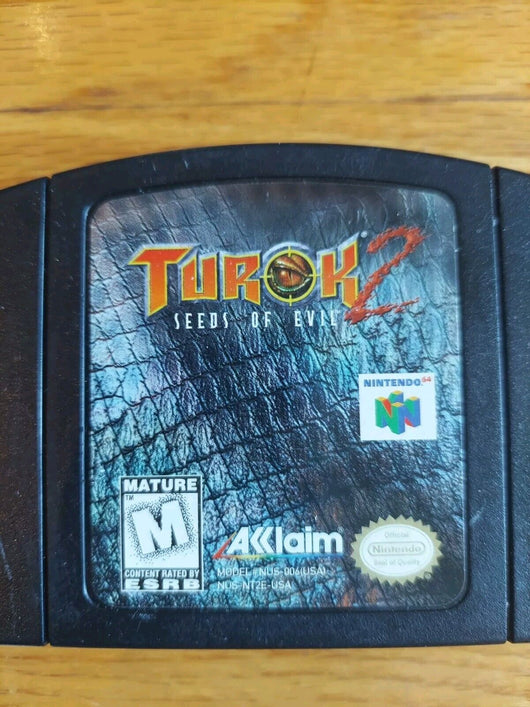 Turok 2: Seeds of Evil (Nintendo 64, 1998),Works, Check Photos,Fast Shipping! - Retro Daddy Gaming