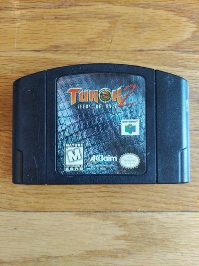 Turok 2: Seeds of Evil (Nintendo 64, 1998),Works, Check Photos,Fast Shipping! - Retro Daddy Gaming