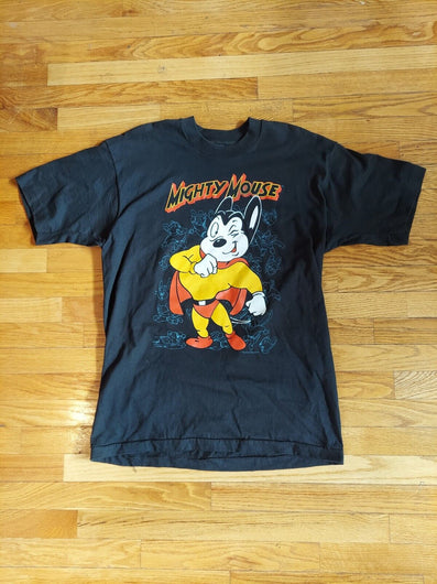 Vintage Mighty Mouse (Fruit Of The Loom): Men's Size L, Fast Shipping! - Retro Daddy Gaming