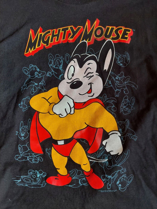 Vintage Mighty Mouse (Fruit Of The Loom): Men's Size L, Fast Shipping! - Retro Daddy Gaming