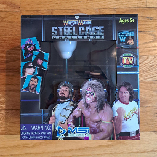 WWE WRESTLING WRESTLEMANIA STEEL CAGE CHALLENGE PLUG N PLAY TV GAME NEW MSI ENT - Retro Daddy Gaming